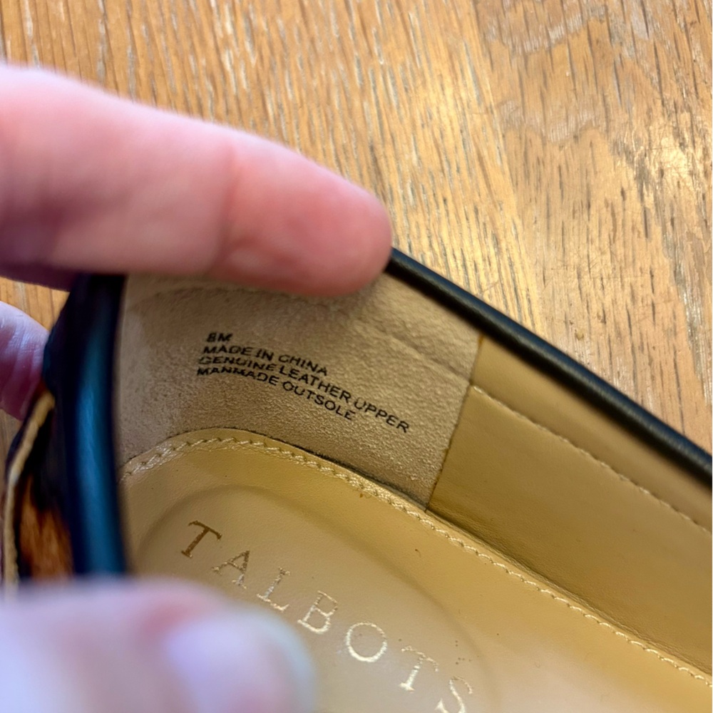 Talbots Francesca Leather Calf Hair Driving Moccasins - Picture 6 of 6